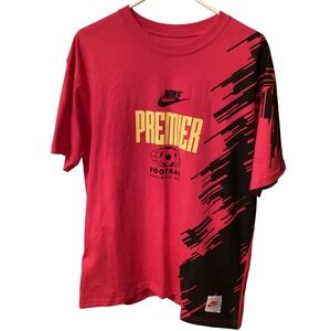 Nike Premier Football Training Gear T-Shirt Mens Medium Pink/Black  NEW